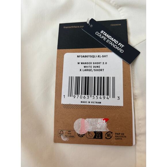 THE NORTH FACE Women's White Dune Wander Short 2.0 Size XL - Picture 6 of 6